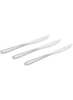 اشتري Natalia 3-Piece Table Knife Set, Silver - 22 cm في الامارات