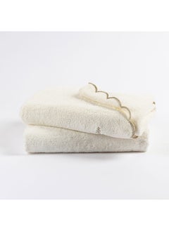 Buy Fenix Bath Towel, Ivory - 500 GSM, 140x70 cm in UAE