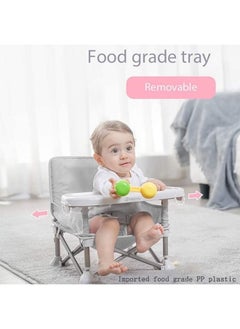 Buy DMG Baby Floor Seat, Folding Portable Chair for Eating, Baby Seat with Seat Belt, Travel Seat with Tray for Baby, Fordable Baby Seat for Eating, Playing, Beach, Picnic, Garden in Saudi Arabia