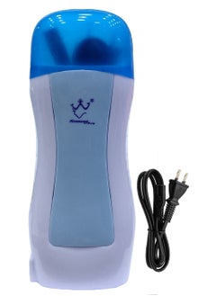 Buy Roll On Depilatory Waxing Heater Hair Removal White/Blue in UAE