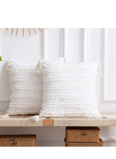 اشتري Throw Pillow Cases Covers 2 Pcs 45 X CM في الامارات