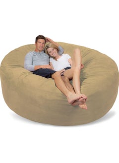 Buy COMFY ULTIMATE XXL LOVESACK GAMING CREAM RECLINER BEAN BAG WITH VIRGIN POLYSTYRENE BEAN FILLING 1 in UAE