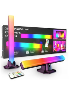 اشتري LED Light Bar, USB Ambient Lighting with Remote, 8 Dynamic Modes, Color Changing Backlight for Gaming في السعودية