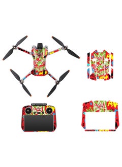 Buy Stylish PVC Decals for DJI Mini 4 Pro, Custom Skin Set Compatible with DJI RC 2 Remote Controller for Ultimate Protection and Personalization in UAE