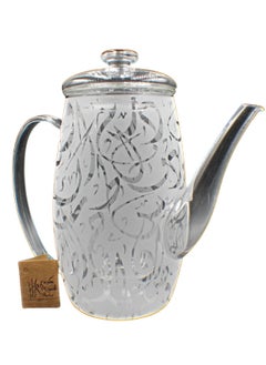 Buy Glass Tea Pot with Arabic Calligraphy Engraving in UAE