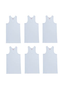 اشتري John Gladstone Mens Inner Vest UN White pack of 6 في الامارات