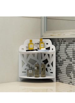 Buy Small Bathroom Corner Stand Shower Caddy Toilet Storage Organizer in UAE