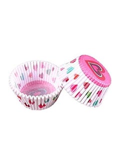 اشتري Mold Paper Muffin Cases Heart Loving Baking Cupcakes Cups  Sddn021 -100 Pieces في مصر