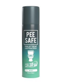 Buy Pee Safe Toilet Seat Sanitizer Spray 50 Ml - Mint in UAE