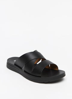Buy Men's Solid Slip-On Sandals in UAE