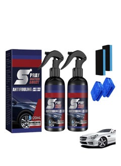 اشتري Coating Renewal Agent, 2 Pcs Car Nano Repairing Spray, Coating Agent Spray, Car Coating Wax Polishing Spray, Nano Crystal Coating Agent, Fast Fine Scratch Repair في الامارات