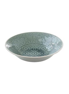 اشتري Ambiente Stoneware Salad Bowl Grey 26 cm في الامارات