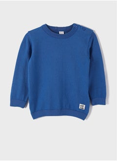 اشتري Crew Neck Long Sleeved Baby Boy Sweater في مصر