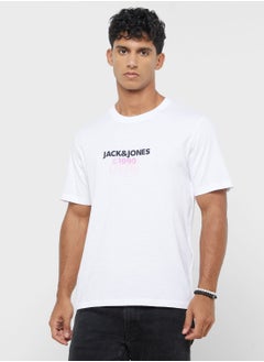 Buy Jorbushwick Print Crew Neck T-Shirt in UAE