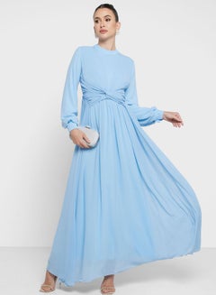 Buy Pleated Waist Detail Dress in UAE