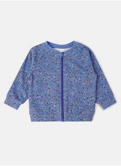 Buy Kids Printed Zip-Up Cardigan in UAE