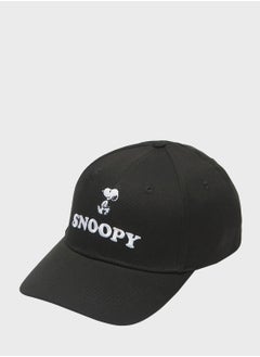 اشتري Snoopy Embroidered Cap With Hook And Loop Fastener في السعودية