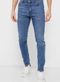 Buy Bravesoul Blue Denim Super Skinny Fit Jeans in UAE