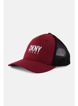 Buy Men Embroidered Logo Baseball Cap, Maroon/Black in Saudi Arabia