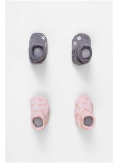 Buy Baby Girls Printed Home Slippers P/2 in Egypt