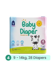 اشتري Baby Diaper Size 4, Large, 9-14Kg,  28 Counts في الامارات