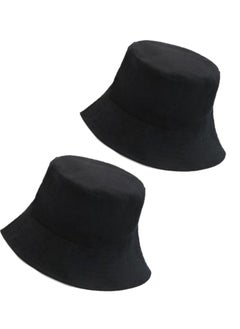 Buy Bundle of 2 Foldable sun Cotton unisex bucket travel hat in Egypt