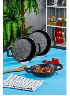 Buy 18,20,22 Cm Granite pan 3Pcs set - Made in Turkey in UAE