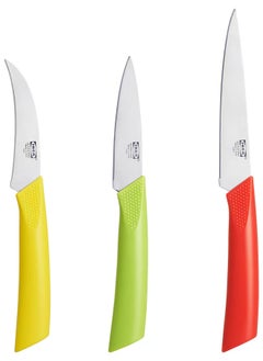 Buy MATDOFT 3-piece knife set, multicolour in Egypt