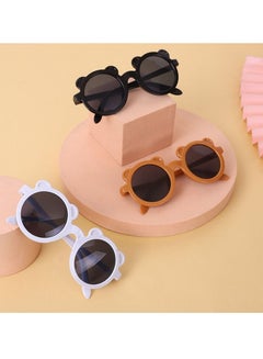 Buy Summer Round Frame Bear Set Of Three Sunglasses For Children in UAE