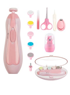 Buy Electric Nail File Trimmer With Baby Nail Clipper Kit and Different Grinding and Polishing Heads for Newborn in UAE