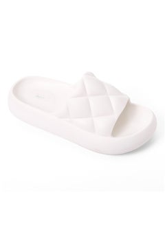 اشتري Quilted Slip On White Rubber Sliding Cloud Slippers في مصر