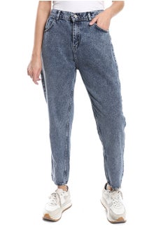 اشتري Woman Boyfriend Jeans Trousers Special Sizes blue في مصر