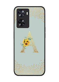 Buy Rugged Black edge case for OnePlus Nord N20 SE Slim fit Soft Case Flexible Rubber Edges Anti Drop TPU Gel Thin Cover - Custom Monogram Initial Letter Floral Pattern Alphabet - A (Light Grey ) in UAE