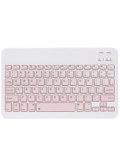 Buy Universal Wireless BT Keyboard Three System Rechargeable Mobilephone Tablet Pink in Saudi Arabia