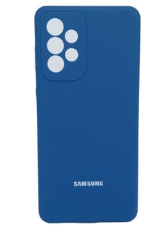 Buy Soft TPU Back Cover Shockproof Silicone Protective Case Cover for Samsung Galaxy A73 Blue in UAE