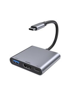 Buy USB C to HDMI Adapter with 4K HDMI Output, Type-C Hub Converter to 4K HDMI USB 3.0 PD Charging Port, USB-C Digital AV Multiport Adapter for iPhone 15 Pro Max/15 Pro/15 Plus/15, for MacBook/ for iPad in UAE