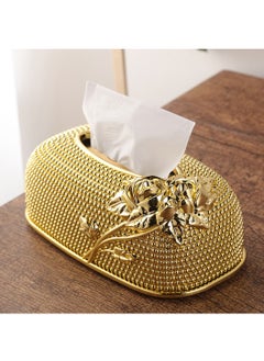 اشتري Kitchen Pumping Tray European Acrylic Tissue Box Gold في السعودية