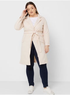 Buy Belted Long Coat in UAE