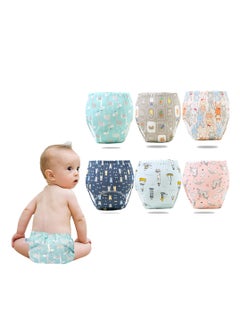 Buy Toddler Potty Training Pants, Washable Diaper, Reusable learning pants, Prevent Side Leakage for 0-3 Years Boy and Girls (M) in Saudi Arabia