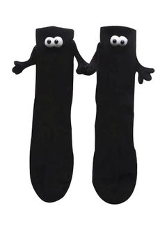 اشتري Hands Socks Couple Holding Hands Socks Funny Magnetic Suction 3D Doll Mid tube Socks Novelty Socks for Women Men في مصر