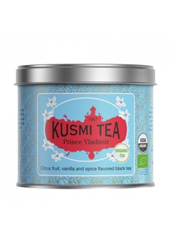 اشتري Kusmi Tea Prince V - 3.5 oz Loose Tea Tin - Organic Earl Grey Black Tea with Orange - Flavored with Citrus, Cinnamon, Bergamot, Vanilla & Spices في الامارات