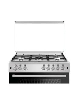 Buy Gas Cooking Stove, Size 90*60 cm, 5 Gas Burners, Cast Iron Pot Supports, Steel, Turkish in Saudi Arabia