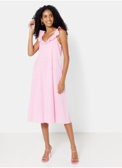 Buy Frill Detail Sleeveless Dress in UAE