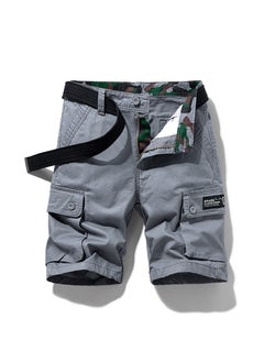 اشتري Mens Summer Cargo Shorts Stylish Japanese Trend Grey في الامارات