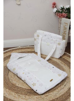 Buy Diaper Bag Portable Storage Bag Colorful Stars in Saudi Arabia