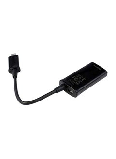 Buy Mini USB MHL To HDMI 1080P TV Adapter Cable For Samsung Black in Saudi Arabia