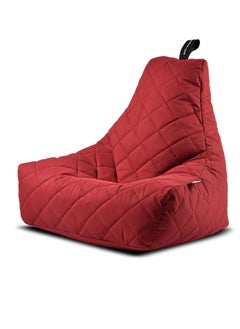 Buy Chair | Bean Bag Quilted Polyester - Red in Saudi Arabia