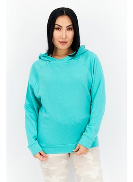 اشتري Women Hooded Long Sleeve Plain Sweatshirt, Green في السعودية