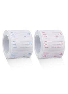 Buy SYOSI 2 Rolls Dissolvable Food Labels, 1000 Pieces Food Labels Removable Food Stickers for Canning, Pantry, Bottles, Food Containers Food Prep Storage and Organization (Red and Blue) in UAE