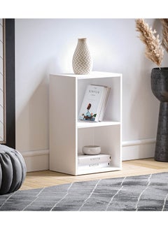 اشتري Bookcase And Accessory Display Unit Of Wood 2-Tier White في مصر